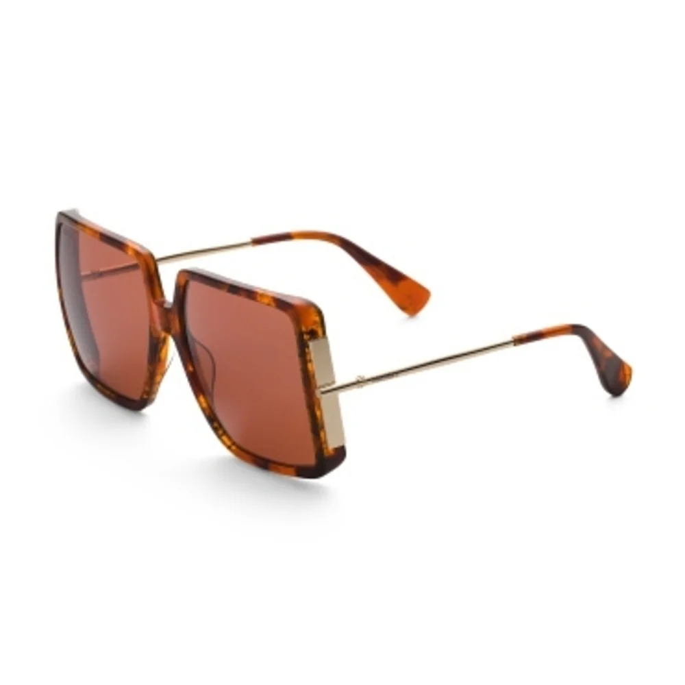 Max Mara MM0003/S 54E Oversized Square Sunglasses Tortoise Gradient NWT
